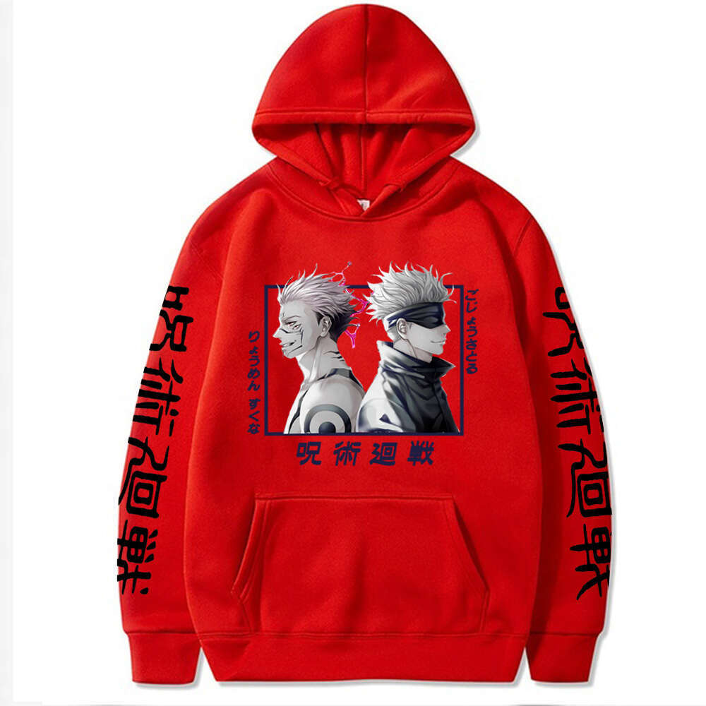 Kaisen Jujutsu Cosplay Funny Gojo Satoru Cool Ryomen Sukuna Manga Friend Print Sweatshirts Autumn Winter Plus Size Hoodie