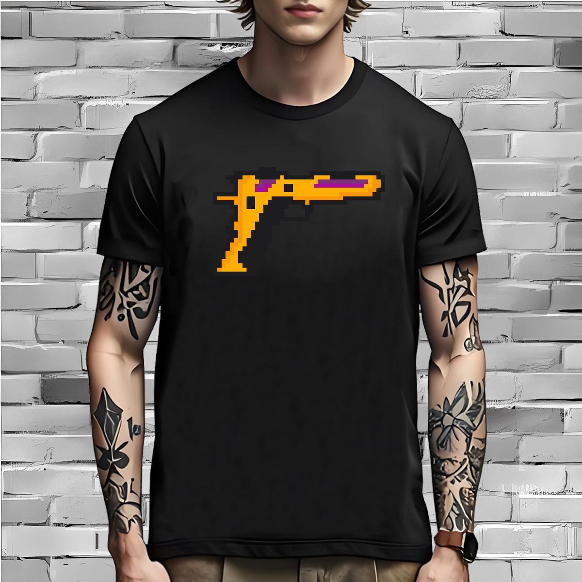 Loose Fit T-Shirts for Men gun O-Neck Short Sleeve Hip Hop Custom Anime 230g Cotton Tshirts Designer Fashion Tops Tees