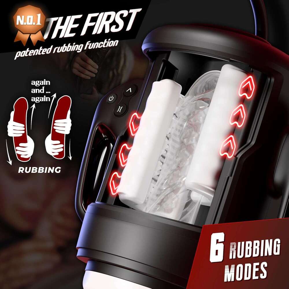 Lumodia Men's Device, 3-in-1 Men's Sex Toy with 10 Vibration Modes and 6 Friction Modes, Adult Toy, 2-Level Heating Level, Men's Massag