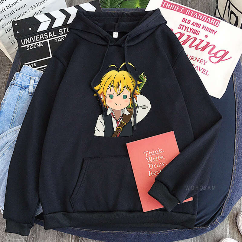 Seven The Deadly Sins Anime Hoodies Haruku Long Sleeve Streetwear Nanatsu no Taizai Meliodas Cartoon Plus Size Sweatshirts