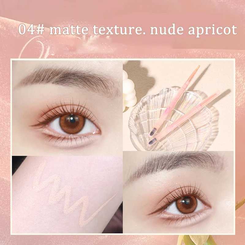 Silky Gel Lying Silkworm Eyeliner Pen Waterproof Matte Shimmer White Beige Makeup Eye Shadow Pencil Smooth Cosmetics Beauty Tool Y240813