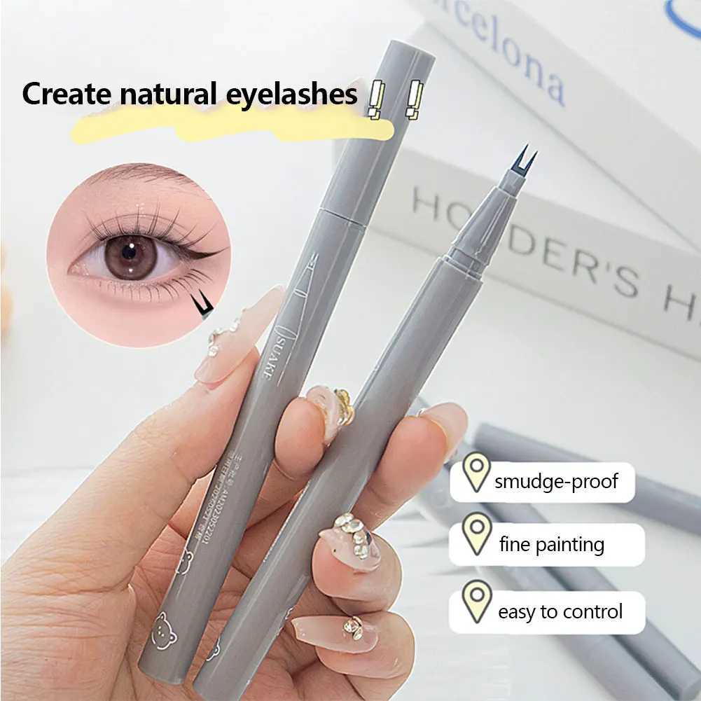 0.01MM Double Tip Lower Eyelash Pencil Waterproof Liquid Eyeliner Makeup For Women Quick Drying Long Lasting Smooth Eye Liner Y240813