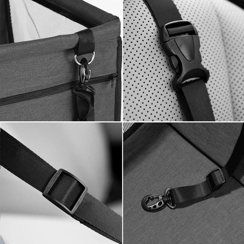 Dog Carrier High Quality Pet Car Booster Seat Safety Belt Stable Folding Supplies Waterproof Mat Blanket