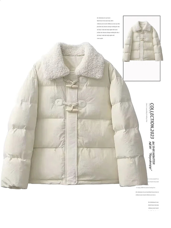 Womens Pink Parka Jacket Coat Long Sleeve Overcoat Harajuku Fashion Korean Thicken Warm Padded Jacket for Women Vintage Winter 240813