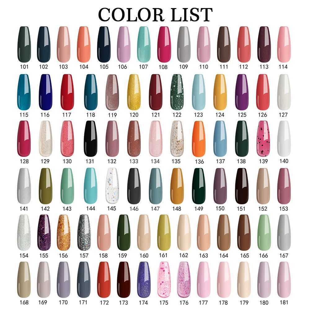 PHOENIXY 162 Colors 8ML Gel Nail Polish Hybrid UV Gel Varnish Semi Permanent Nail Art Design Soak Off LED UV Gel Nail VarnishesM240814