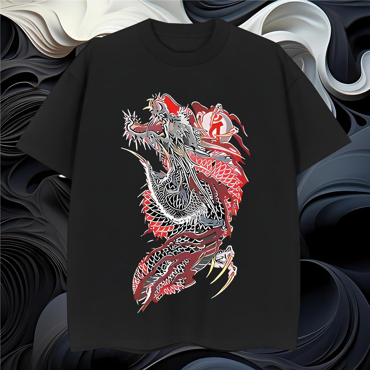 T-Shirts for Men 230g 100% Cotton Casual Beach Short Sleeve O-Neck DIY Anime Men Tees 2024 Summer Classic Wear