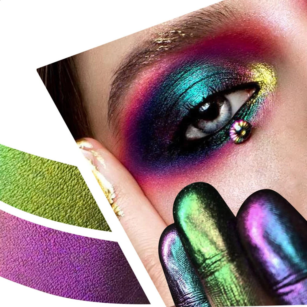 Chameleon Eyeshadow Metallic Shiny Eyeshadow Palette Powder Pigment Professional Eyes Makeup Party Cosmetic Liquid Eyeshadow 240814