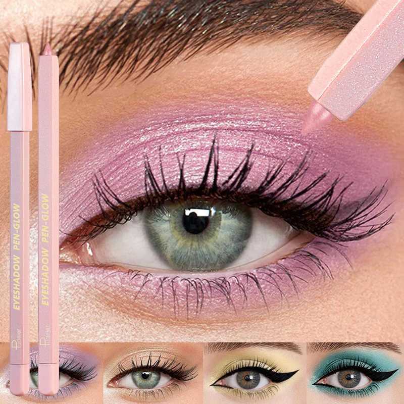24 Colors Eye Shadow Pencil Glitter Matte Nude Pink Purple Eyeshadow Eyeliner Gel Pen Shimmer Highlighter Makeup with Sharpener Y240813