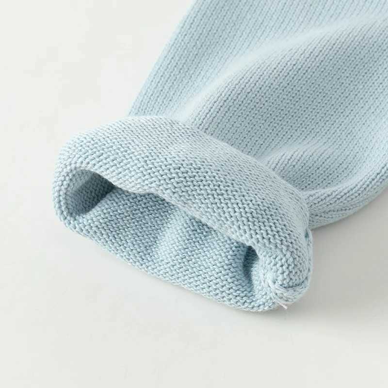 Dave Bella Childrens Girls 2024 New Autumn Fashion casual classic cute cardigan wool sweater knitted coat top pure cotton DB3241840 W240813