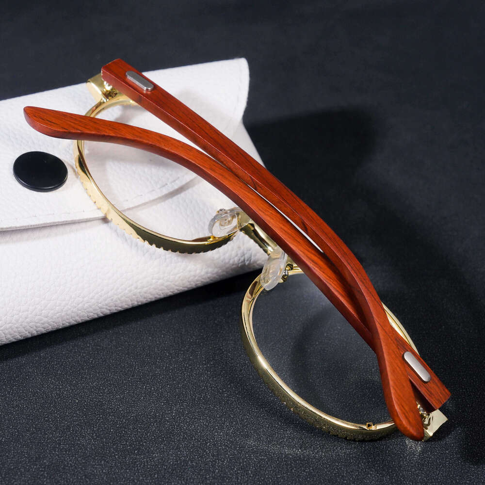 Iced out men Glasses Classic Style hip hop moissanite Dia glasses sier fashion accessories pass dia tester