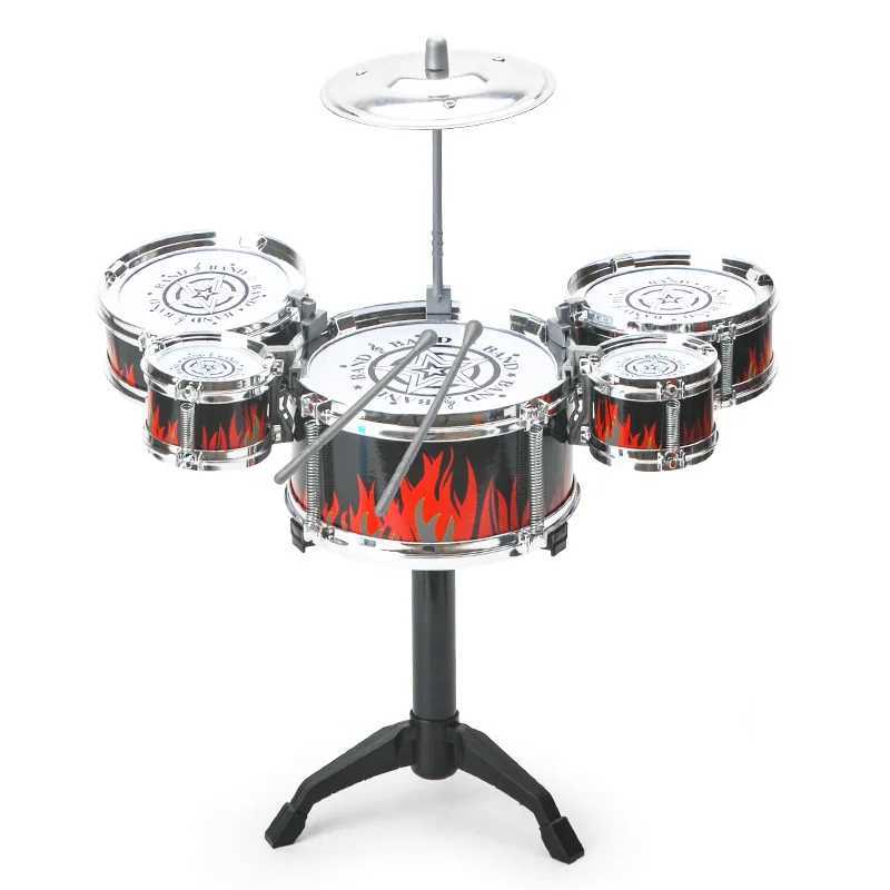 Drum sets for children beginners childrens toys dynamic jazz drums for western percussion instrument Y240813