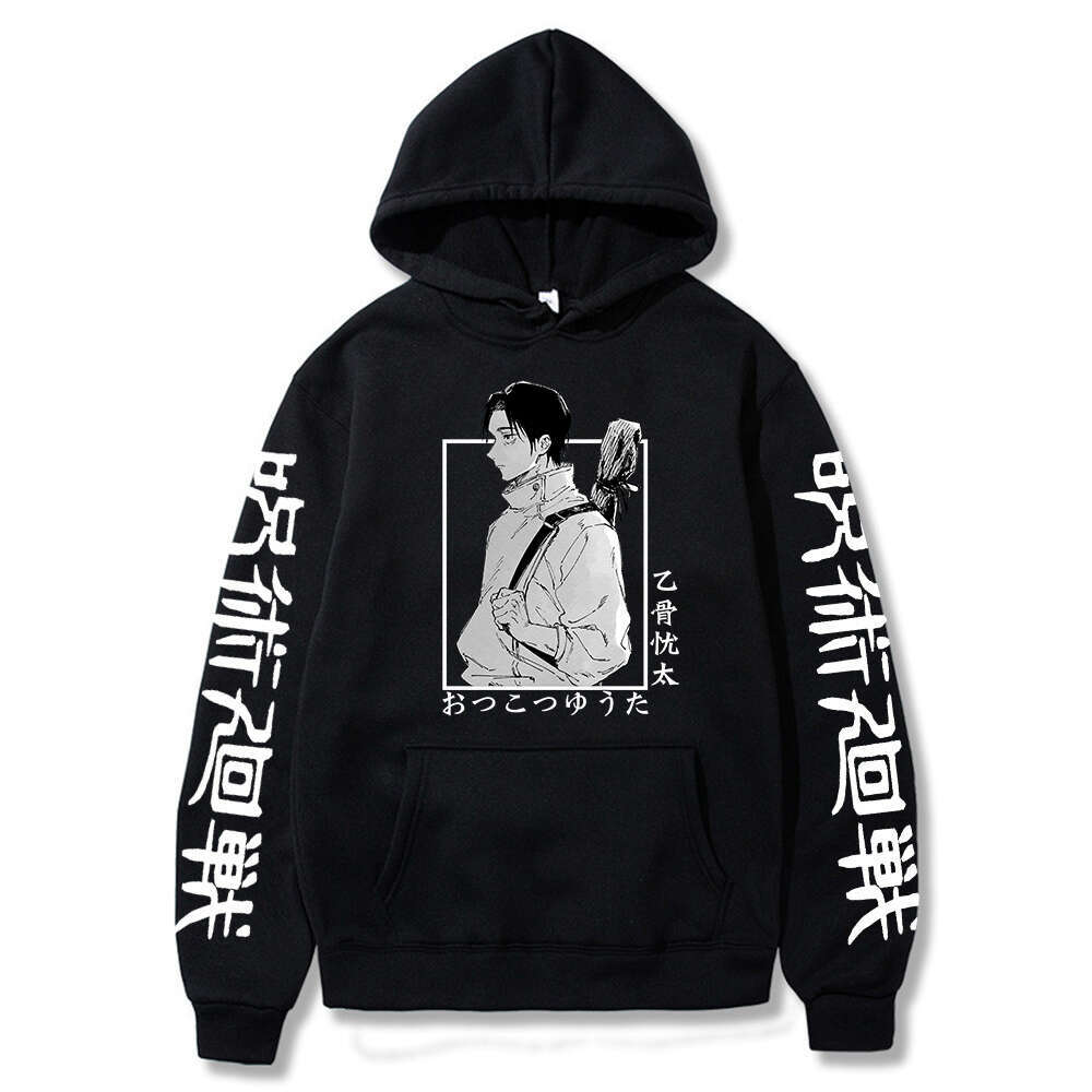 Kaisen Jujutsu Anime Hoodies Yuta Okkotsu Manga Printed Long Sleeve Men Women Autumn Winter Warm Plus Size Hooded Sweatshirts
