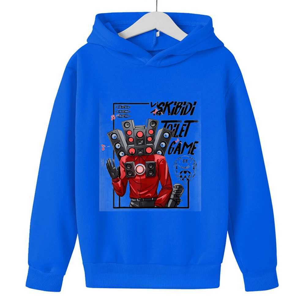 Skibidi Toilet Hoodie Hot Game Kids Cartoon Sweatshirts Tops Casual Boys Girls Pullovers Long Sleeve Children SportwearY240814