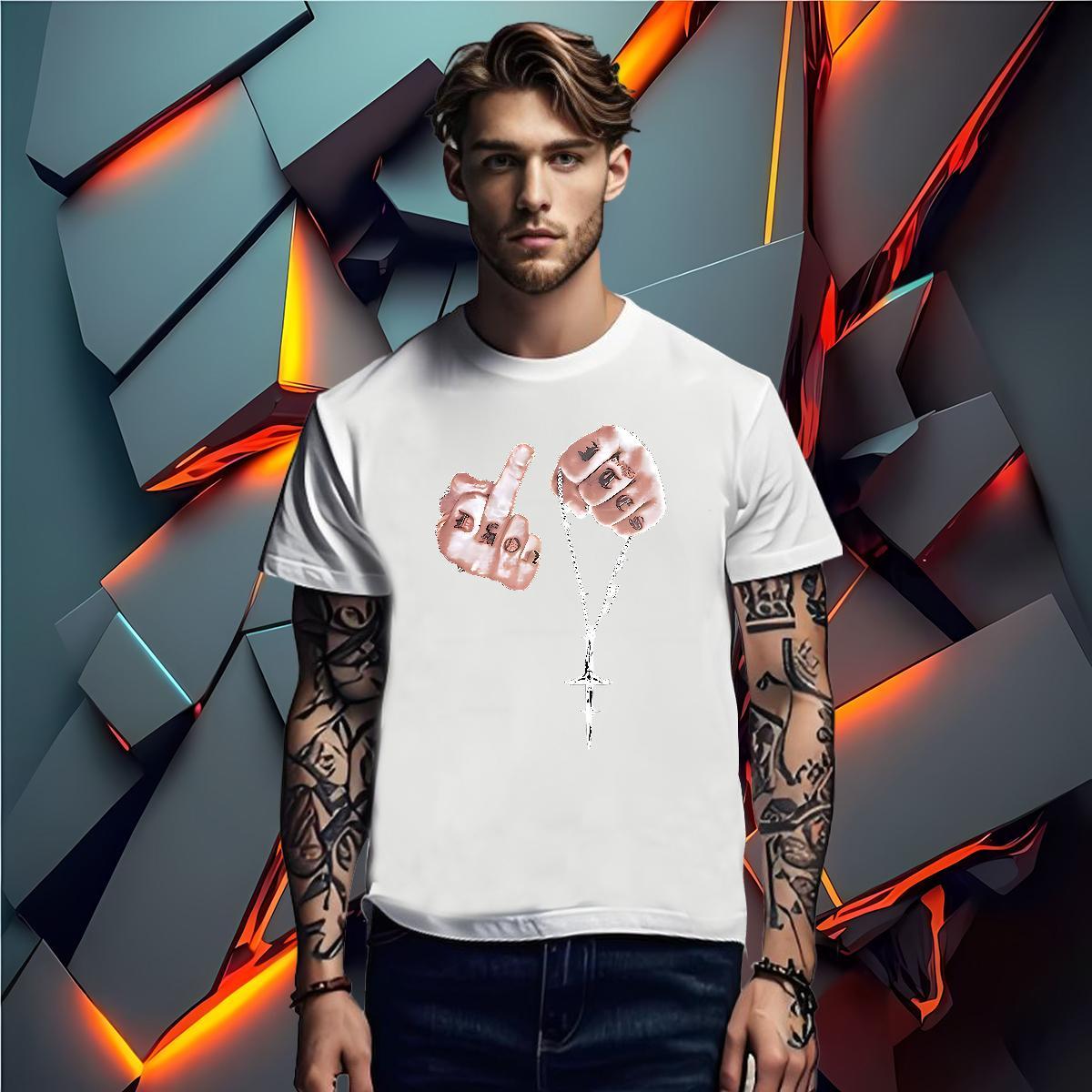 T Shirts Men 100% Cotton 230g hands Daily Outfit Breathable Crew Neck DIY Printed Tshirts New Arrival Unisex Clothings