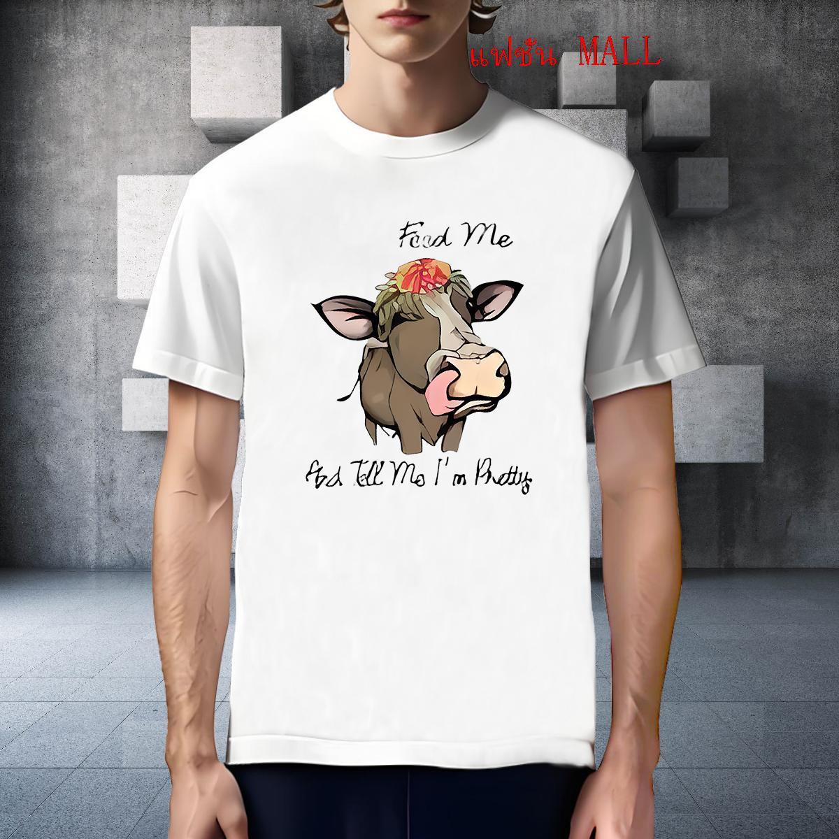 Popular T-Shirts for Men cow Crew Neck Street Casual Custom Anime 230g 100% Cotton Men Clothes T-Shirt 2024 Top Tees