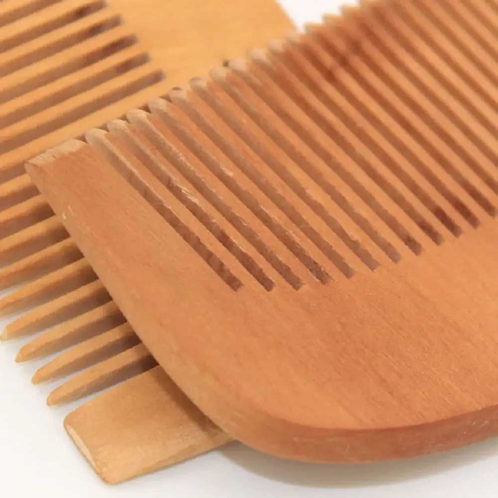 Peach solid wood comb carving Peach Wood health massage anti-static comb hair care tools beauty accessories hair salon W240813