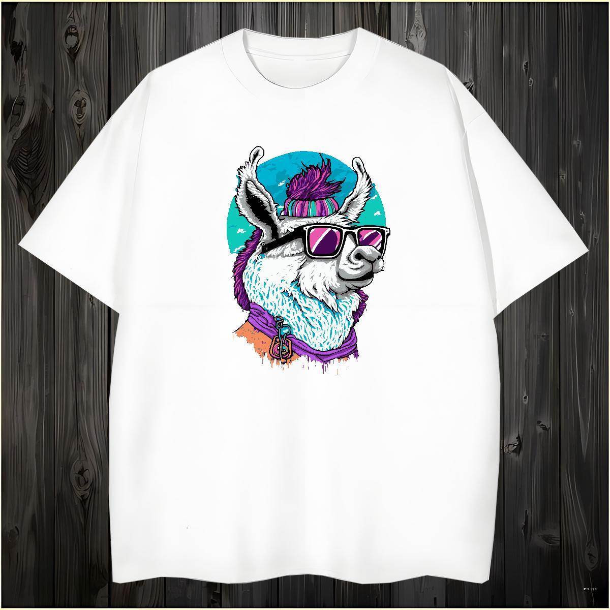 Wholesale T Shirts Men Deer Breathable Soft Daily Wear Customized Print 230g Pure Cotton Men Clothes T-Shirt DIY Tees Shirts
