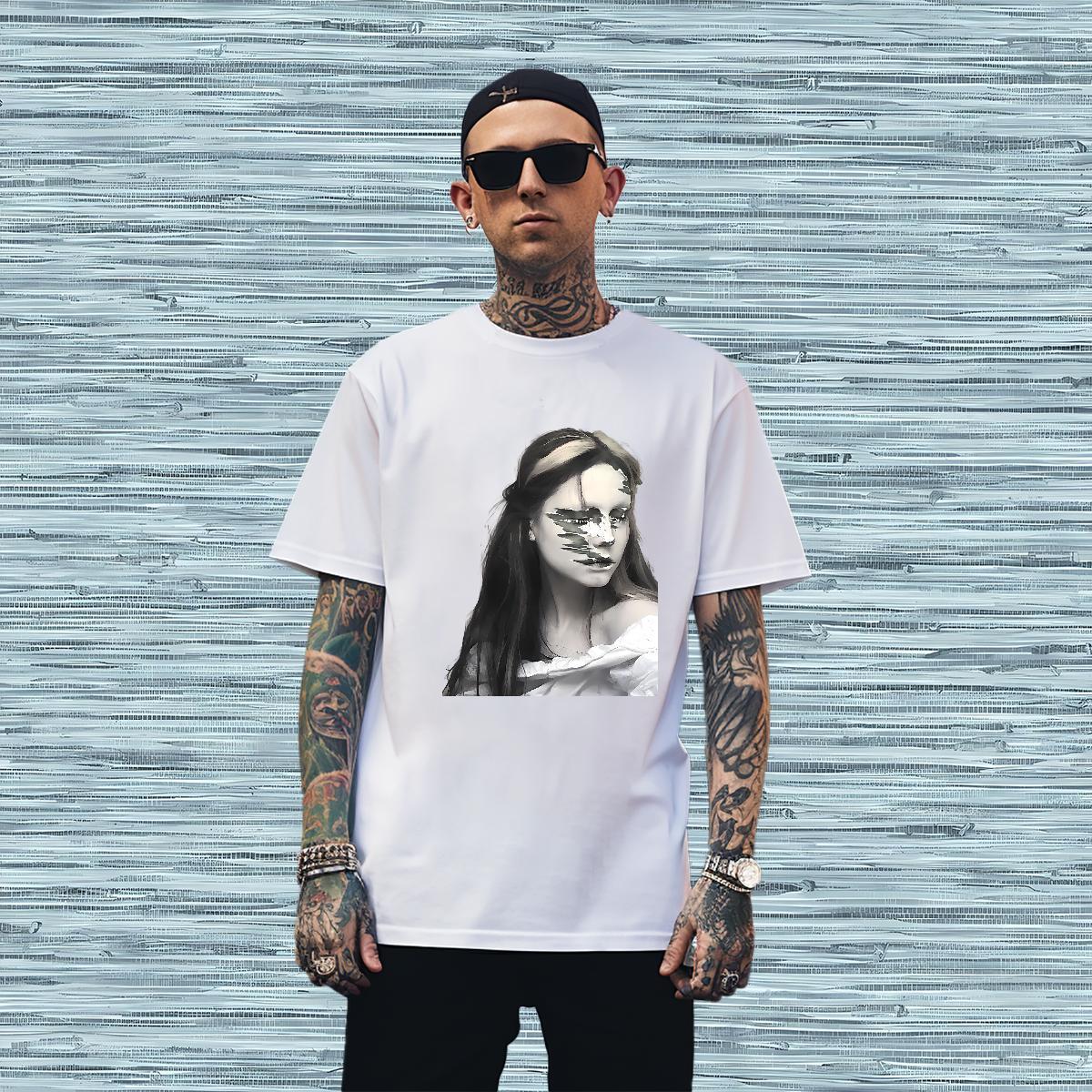 T Shirts Men 230g Cotton women Casual Breathable Soft Custom Cartoon Men Tshirts 2024 Designer Popular Polos