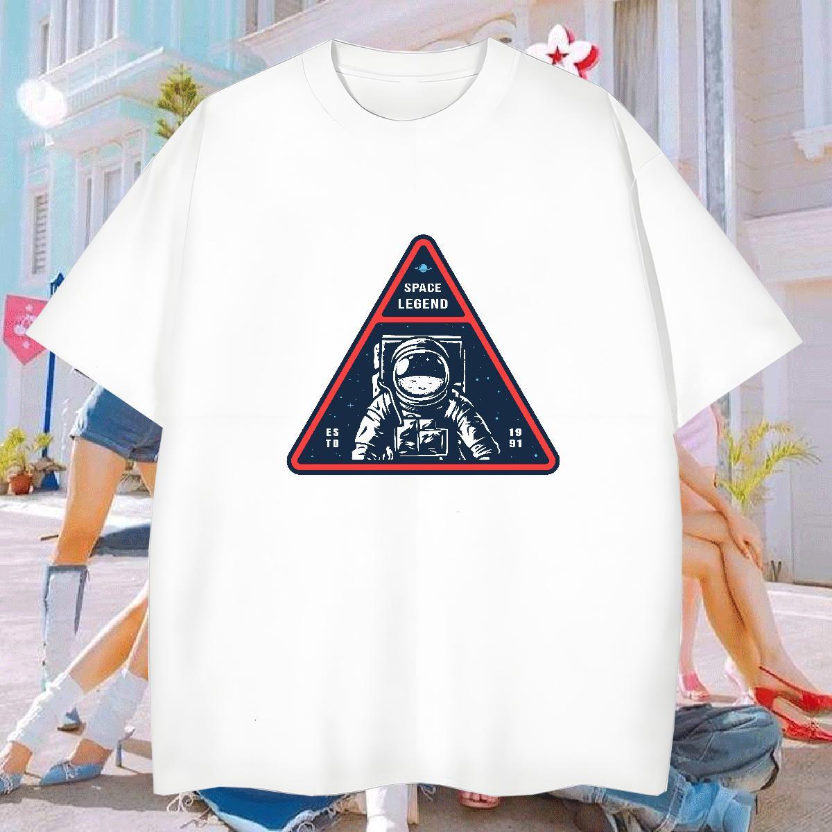 T-Shirts for Men 230g Cotton universe Street Wear Crew Neck Black White Men Clothes T-Shirt Fashion Designer Wholesale Tees