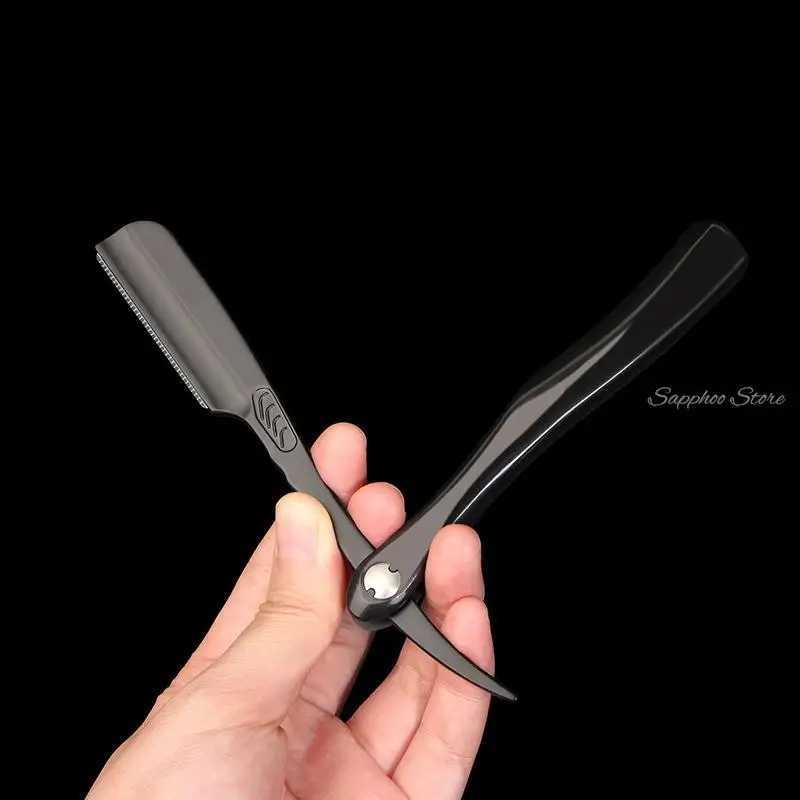 MenS Manual Shaving Straight Razor For Feather Blade ABS HandleM240814