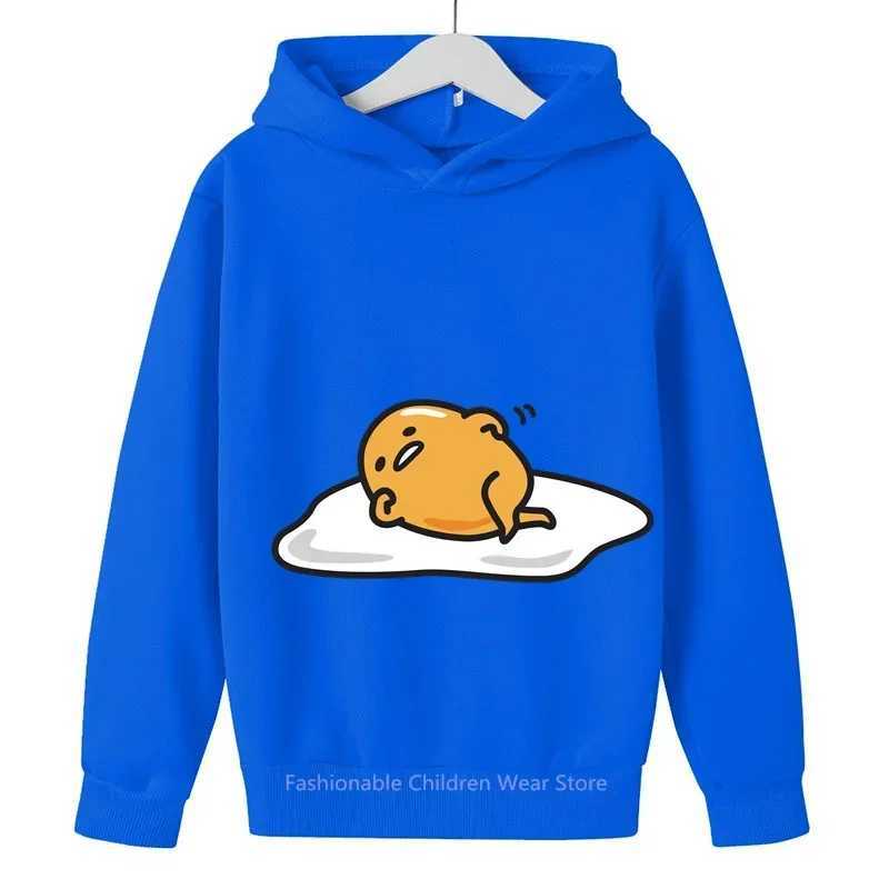 2024 Stylish Sanrio Gudetama Cute Cartoon Print Kids Hoodie Boys Girls Cotton Soft Clothes for Spring-AutumnY240814