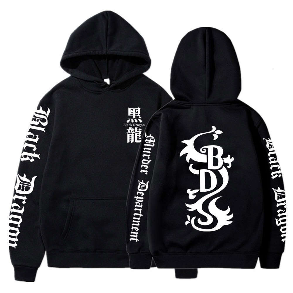 Women Men Tokyo Revengers Anime Hoodies Black Dragon Graphic Printed Hooded Plus Size Sweatshirt Haruku Pullover Clothing