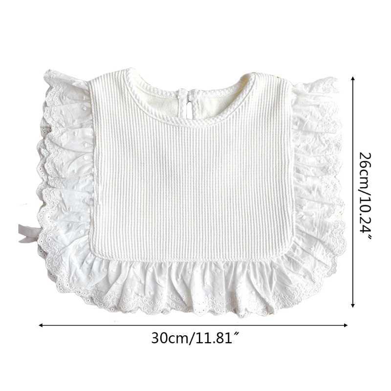 Bibs Burp Cloths Toddlers Baby Princess Lace Bib Soft Cotton Saliva Towel Newborn Feeding Burp G99CL4812