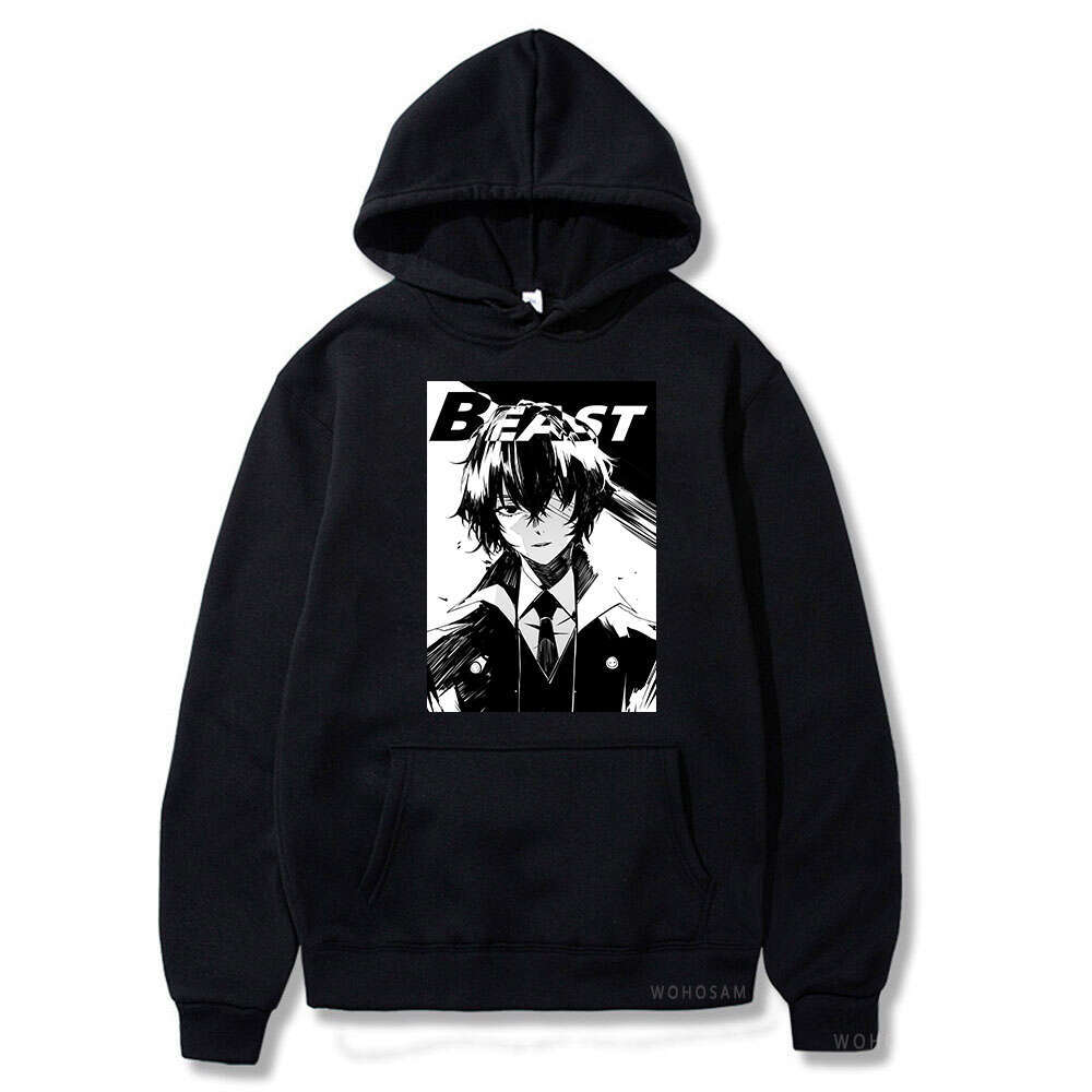 Japanese Anime Bungo Men/woman Winter Plus Size Hoodies Bungou Stray Dogs Cool Osamu Dazai Manga Haruku Sweatshirts u
