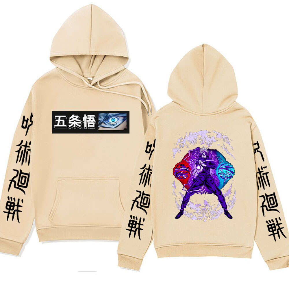 Kaisen Jujutsu Satoru Anime Hoodie Cool Manga Gojo Fans Gift Sweatshirts for Men Winter Long Sleeves Plus Size Street Hoody