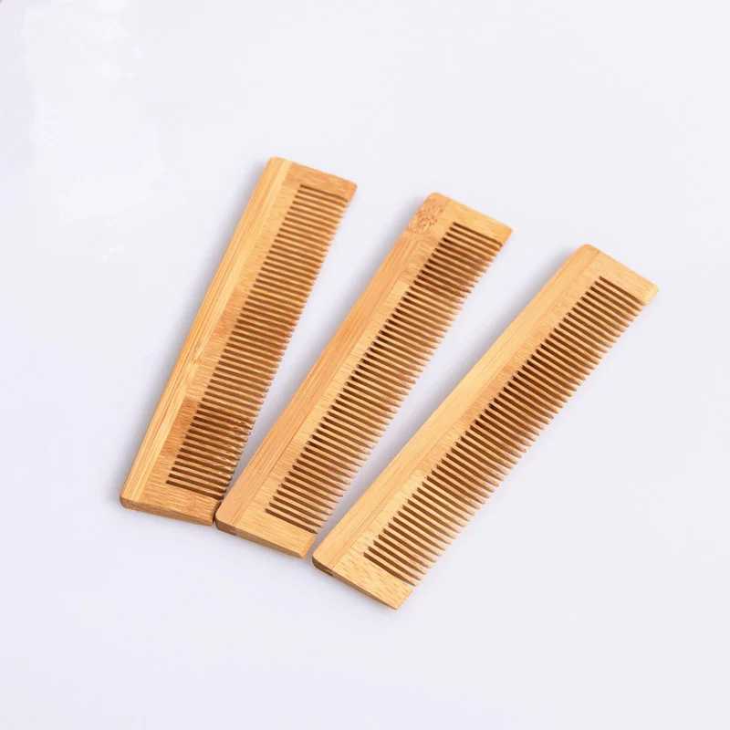Anti static long bamboo and wood hair comb for foreign trade hotels disposable hair styling tools hair brush accessories W240813