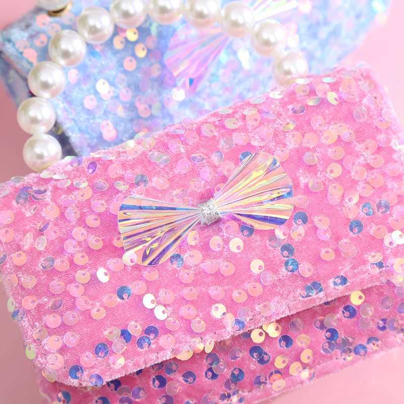 New childrens glitter cross shaped bag girls coin wallet bag cute childrens baby bow knot wallet and handbag gift W240813