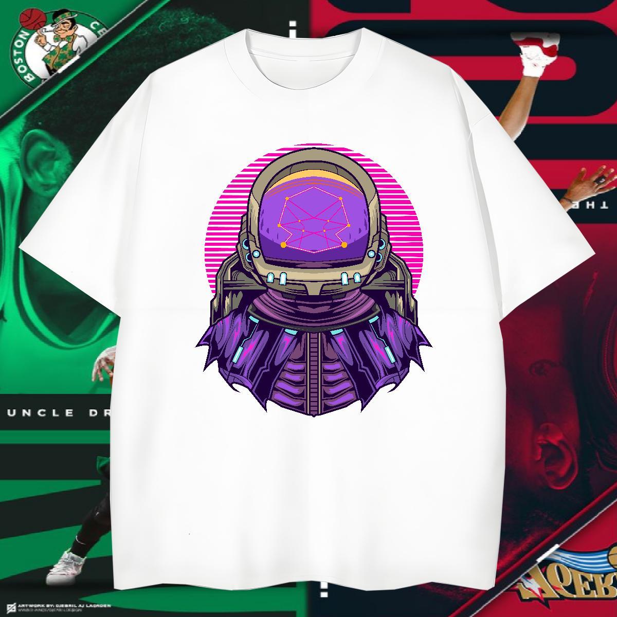 Mens T Shirts 230g Cotton planet Beach Breathable Crew Neck Custom Print Oversized Men Clothes T-Shirt Classic Loose Clothings