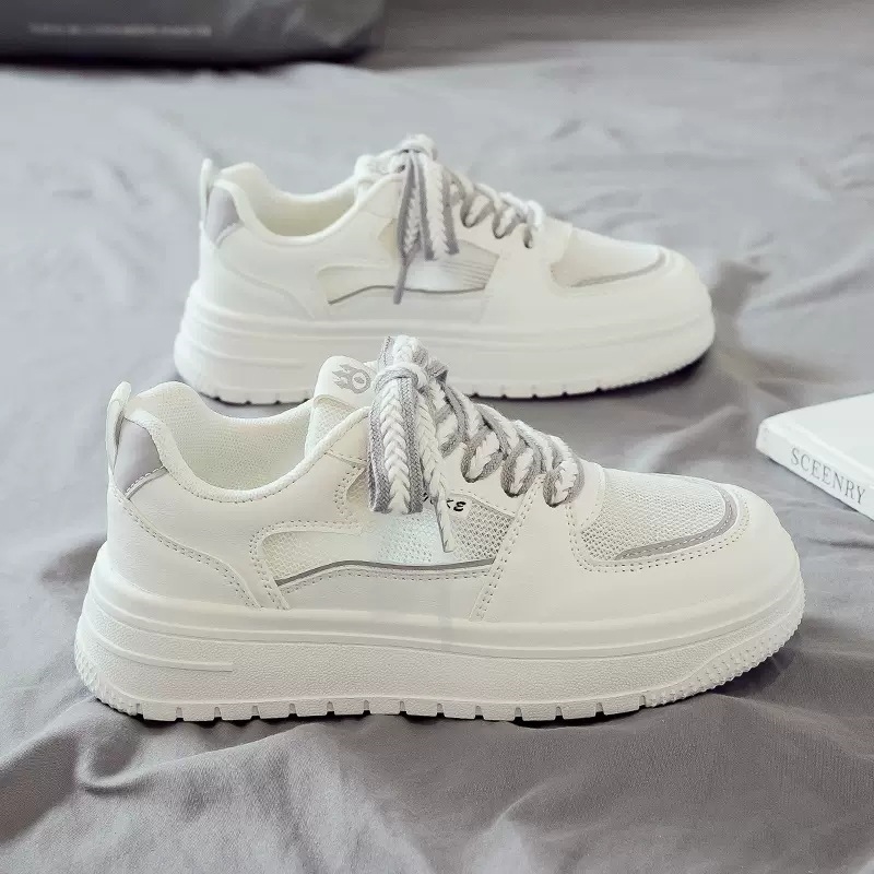 New casual sports shoes with thick soles mesh hollow mesh shoes