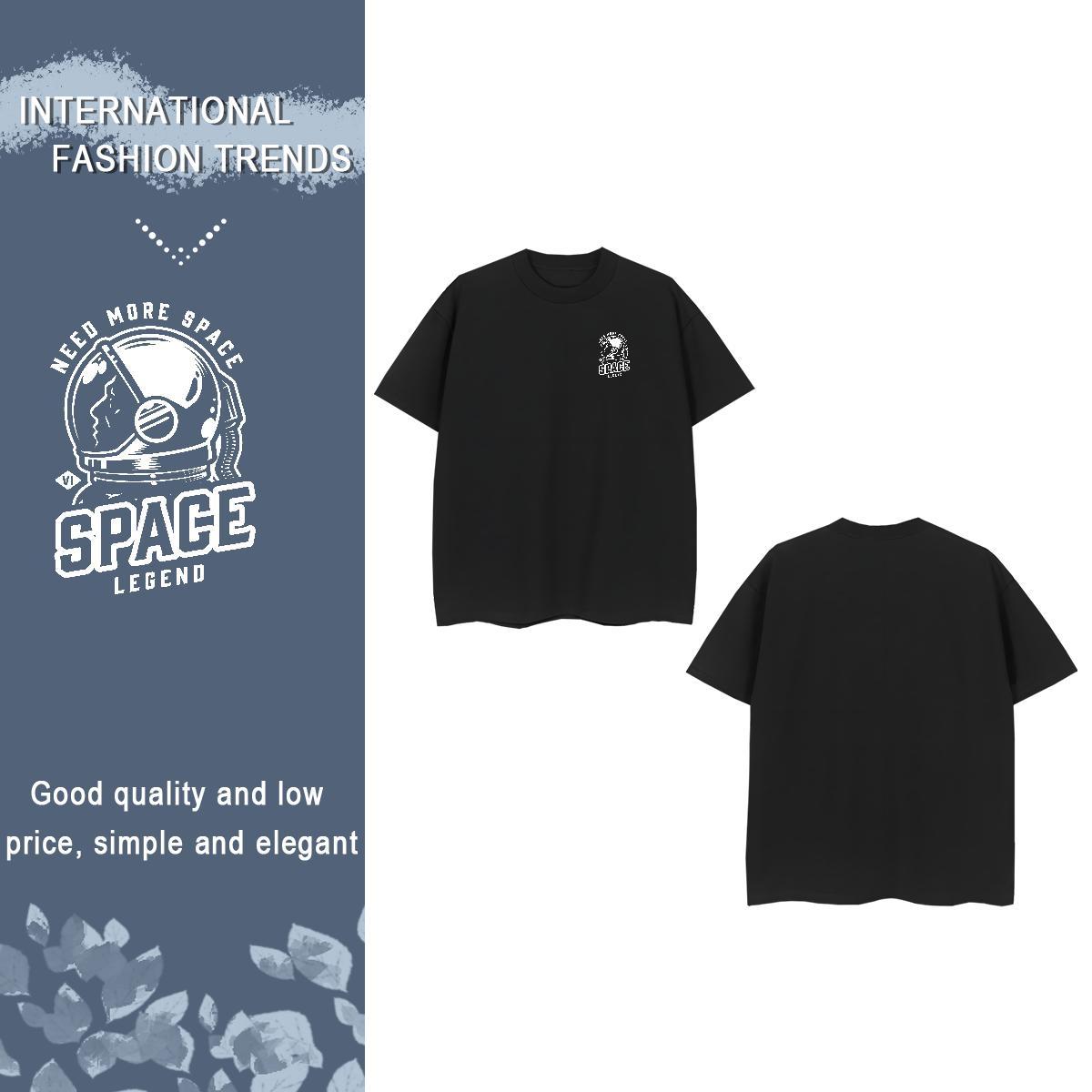 Man T Shirts 100% Cotton 230g universe Home Outdoor O Neck Short Sleeves Plus Size Custom Tshirts Designer Fashion Cool Tops Shirt