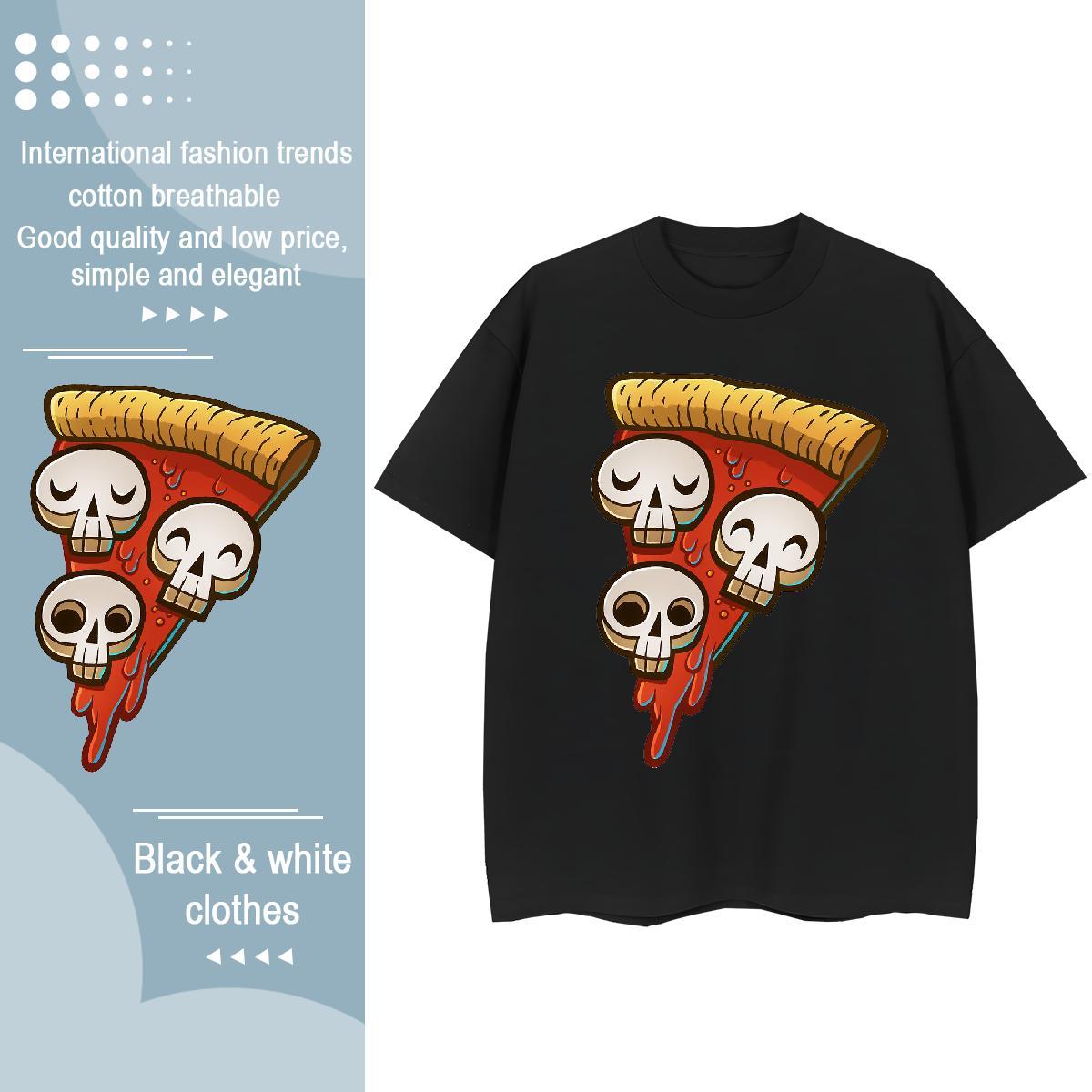 Loose T Shirts Men America Pure Cotton Hip Hop Custom Print Oversized 230g Cotton Tshirt for Man Woman 2024 Designer Tees Shirts