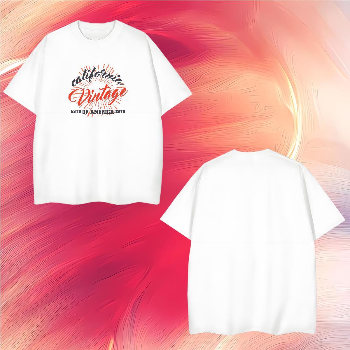 High Quality letter T Shirts Men Outdoor Men Clothes T-Shirt 230g Cotton Customized Pure Cotton Custom Print Oversized Clothings