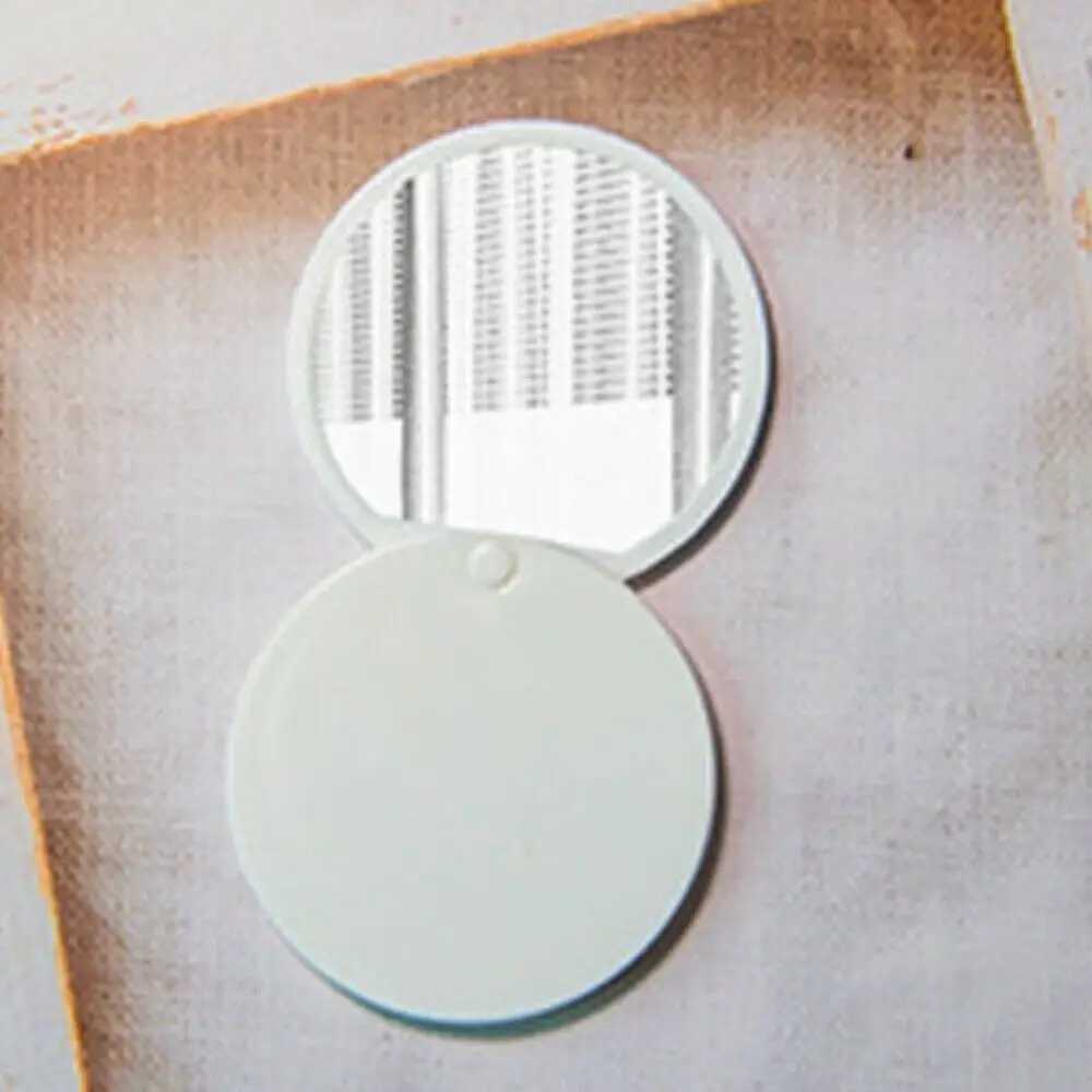 Portable double-sided makeup mirror handheld folding makeup mirror circular pocket mirror W240813