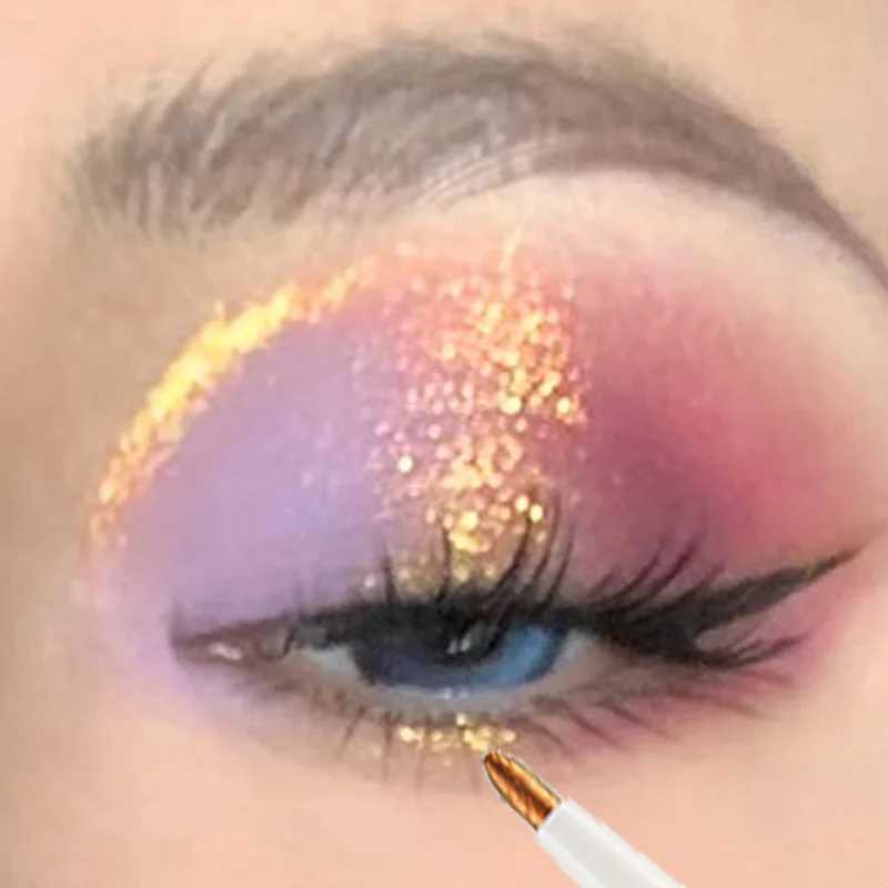 Aurora Multi Chrome Gel Eyeliner Pen High Pigmented Chameleon Galaxy Metallic Glitter Eyeshadow Eyes Make Up Shimmer Highlighter Y240813