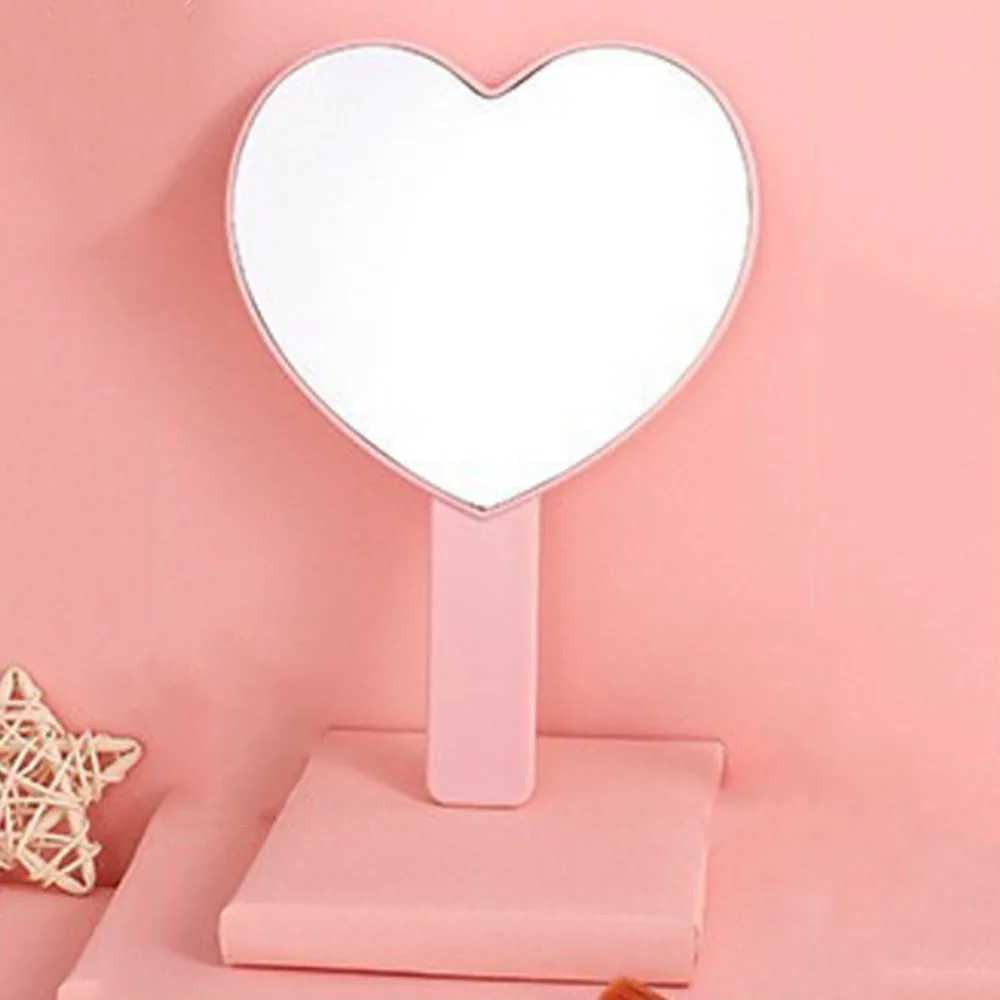 Little Bear Eyelash Heart shaped Mirror Love Makeup Mirror Handheld Makeup Mirror Handheld Portable Makeup Mirror W240813