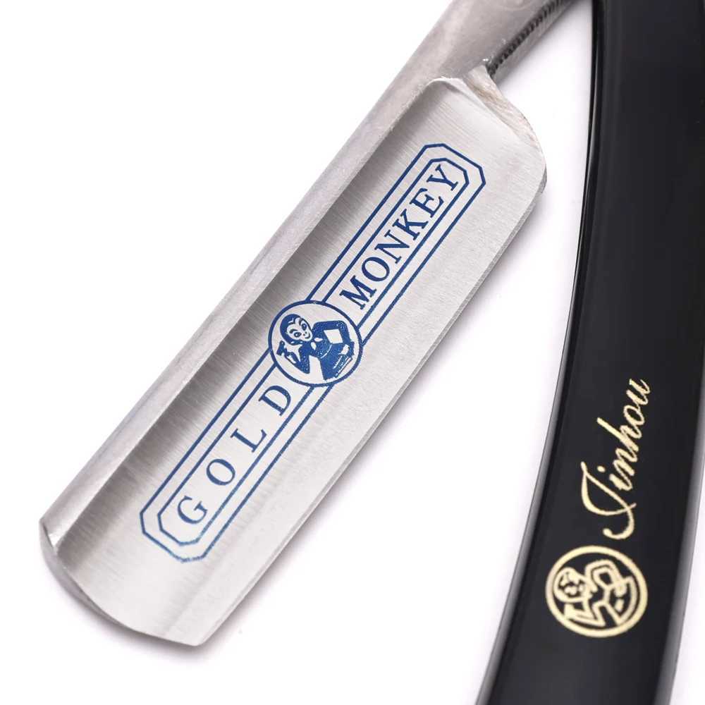 Mens Manual Folding Beard Knife Barber Stainless Steel Straight Shaver Classic Facial Epilator Professional Shaving SuppliesM240814