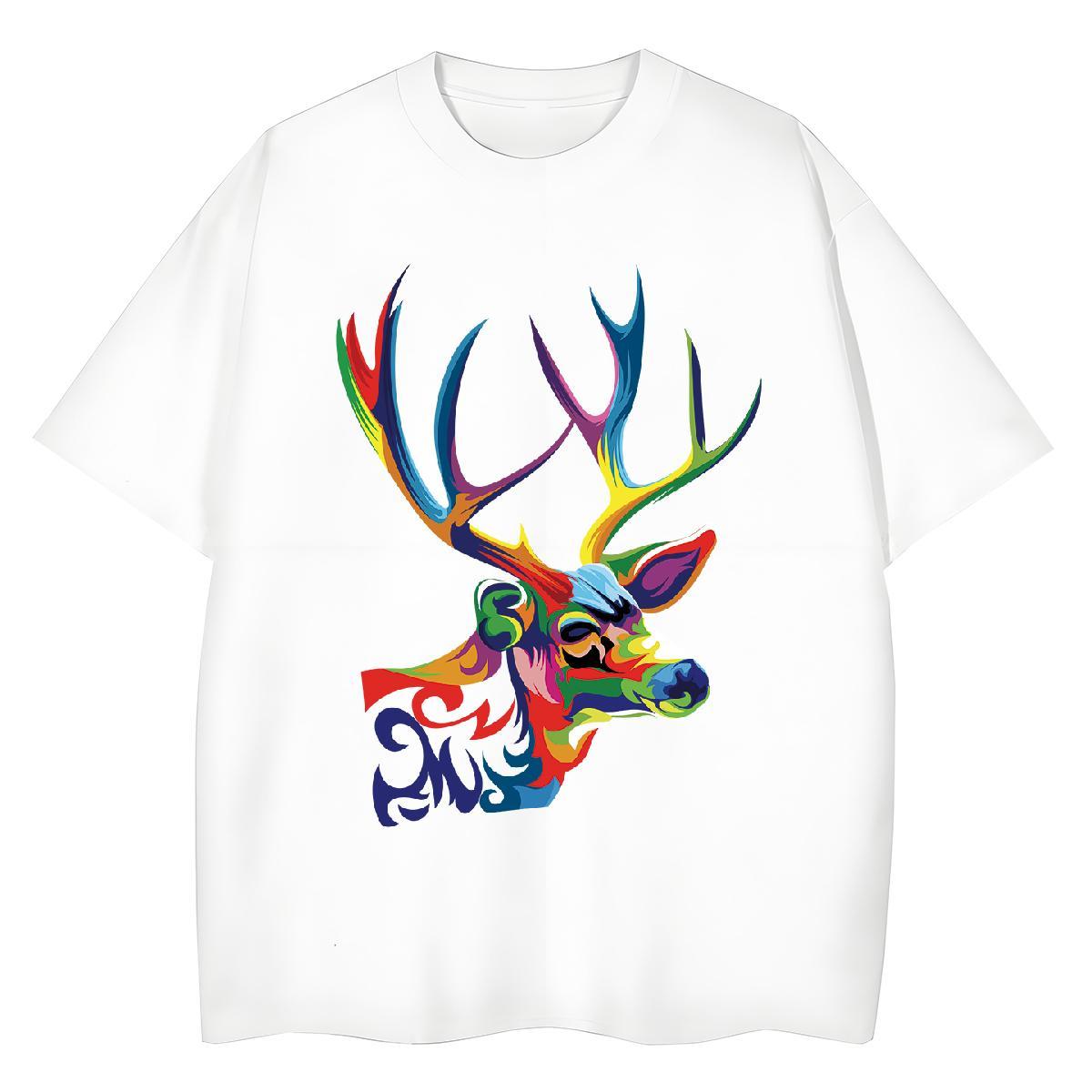 Free Shipping T shirt Christmas Breathable Soft Daily Wear Plus Size Custom 100% Cotton 230g Men Tops Tees Fashion Design Tee Shirt