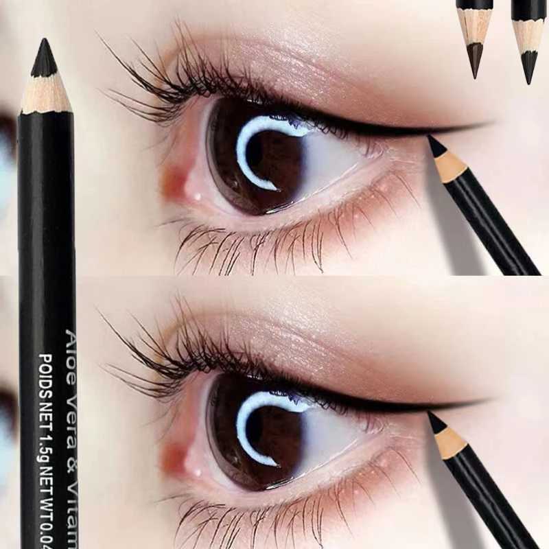 Professional Eyeliner Ultra-fine Waterproof Long-lasting Fashion Makeup Black Brown Eyebrow Wood Pencil Cosmetic Beauty Tools Y240813