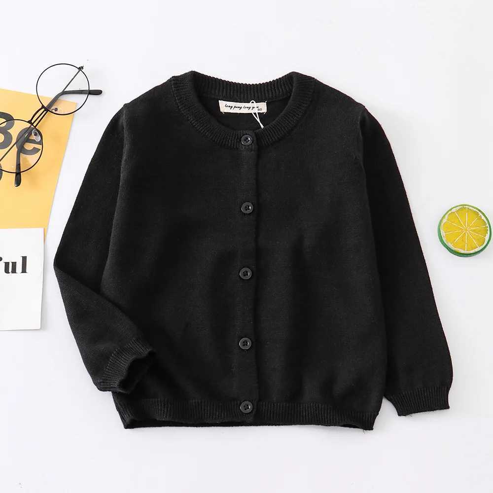 April Autumn Knitted Open Knitted Woolen Sweater Baby Clothing Boys and Girls Sweater Childrens Coat W240813