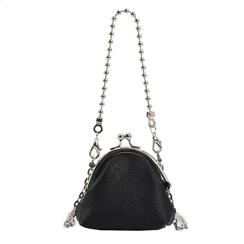 Womens Texture Chain Small Bags Fashion Mini Bags Chain Single Shoulder Crossbody Zero Wallet Small Headphone Evening Bags 240813