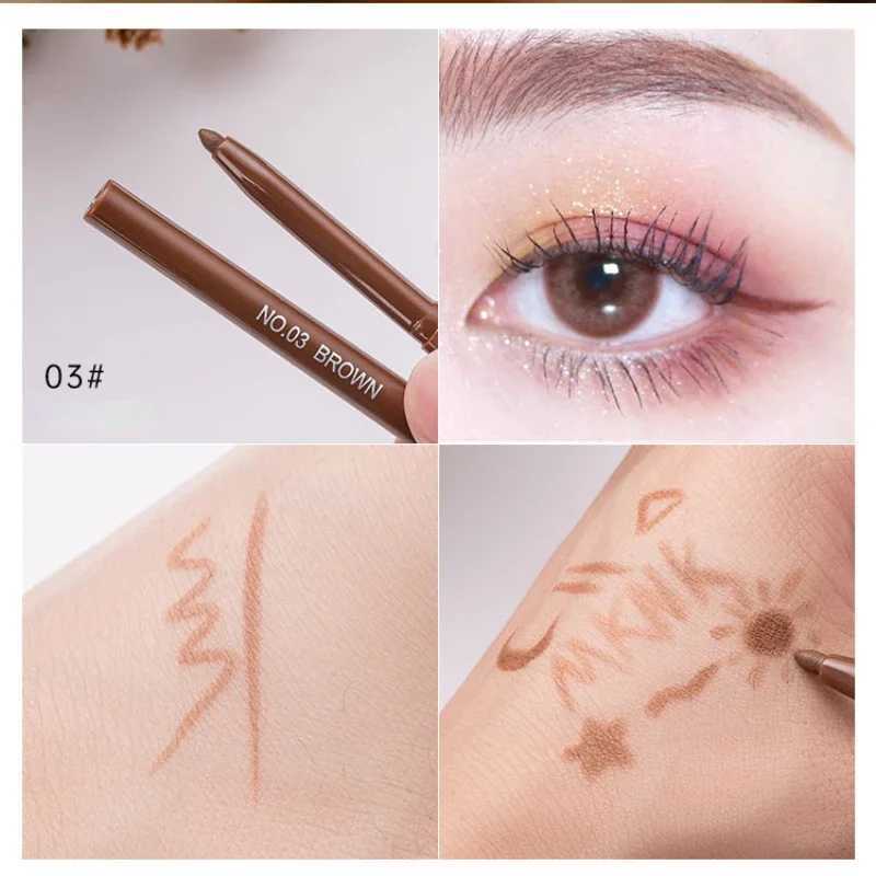 Black Brown Quick-drying Eyeliner Waterproof Liquid Eyeliner Gel Pen Long Lasting Smooth Pencil Not Blooming Eye Makeup Cosmetic Y240813