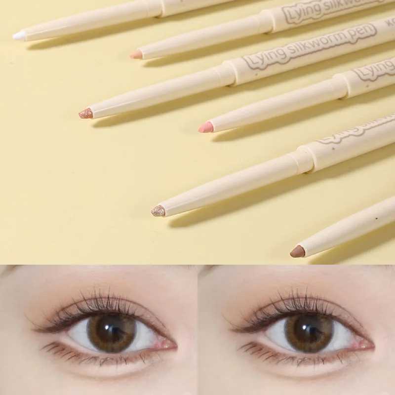 Lying Silkworm Pen Eyeliner Gel Matte Shadow Long-lasting Waterproof Beige Brown Natural Eyelid Extension Beauty Makeup Stick Y240813