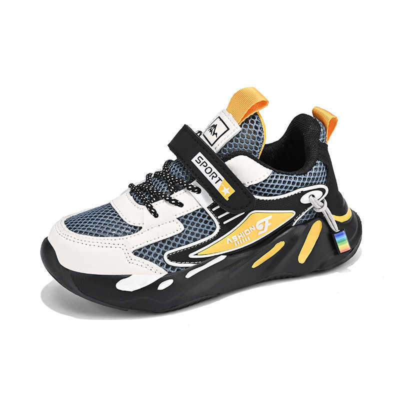 Sneakers Sports Shoes - Mens Mesh 6-year-old Childrens Shoes Single Mesh Boys and Childrens Large Childrens Shoes Breathable Summer 12 New 2024 H24080