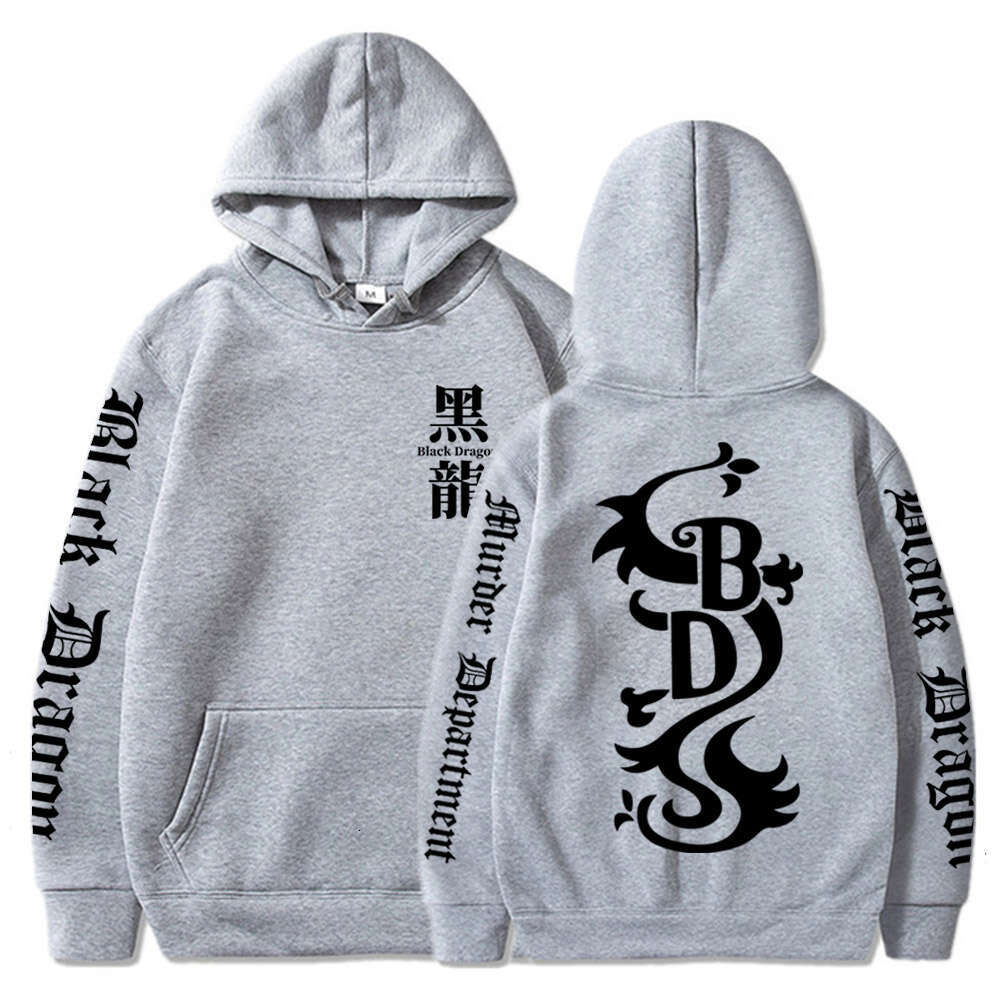 Women Men Tokyo Revengers Anime Hoodies Black Dragon Graphic Printed Hooded Plus Size Sweatshirt Haruku Pullover Clothing