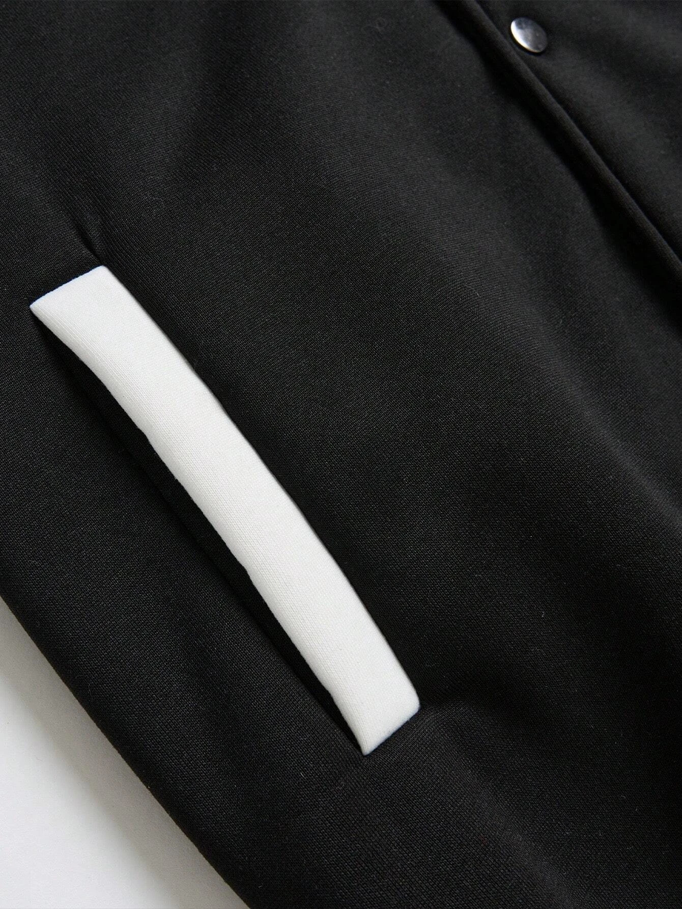 Manfinity LEGND Mens Color Block Buttonup Baseball Jacket jackets for men bomber jacket clothing 240712