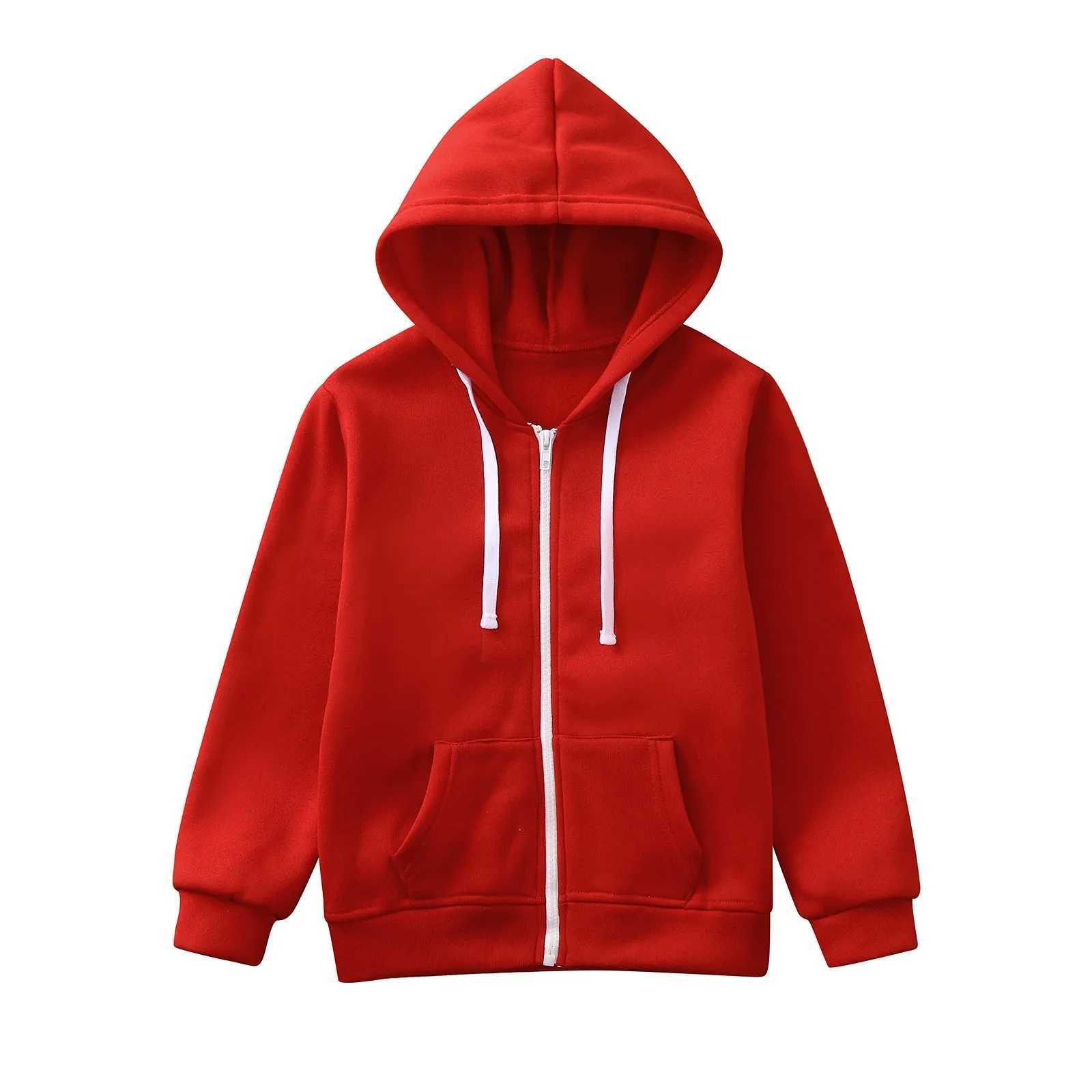 Boys Windbreaker Jacket Top Kids Solid Color Zip Up Hoodie Top Boys Long Sleeve Girls Kids Boys Coat JacketY240814